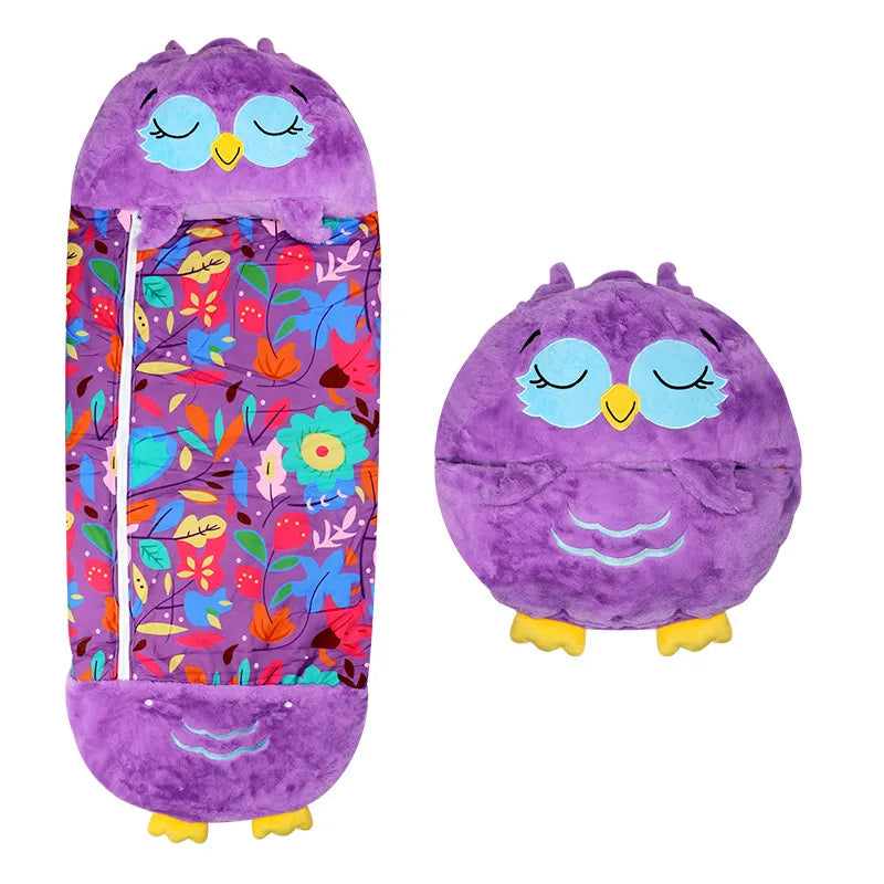 Kuscheliger Plüsch-Schlafsack für Kinder
