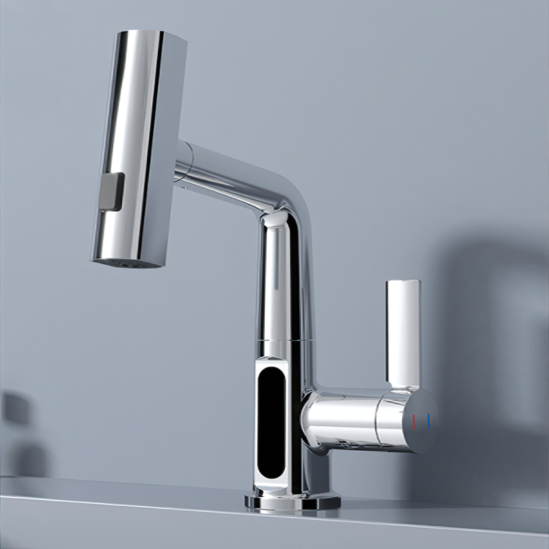 Digitaler Wasserhahn mit LED Temperaturanzeige & 360° Schwenkfunktion