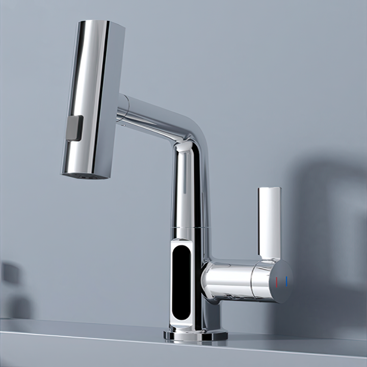 Digitaler Wasserhahn mit LED Temperaturanzeige & 360° Schwenkfunktion
