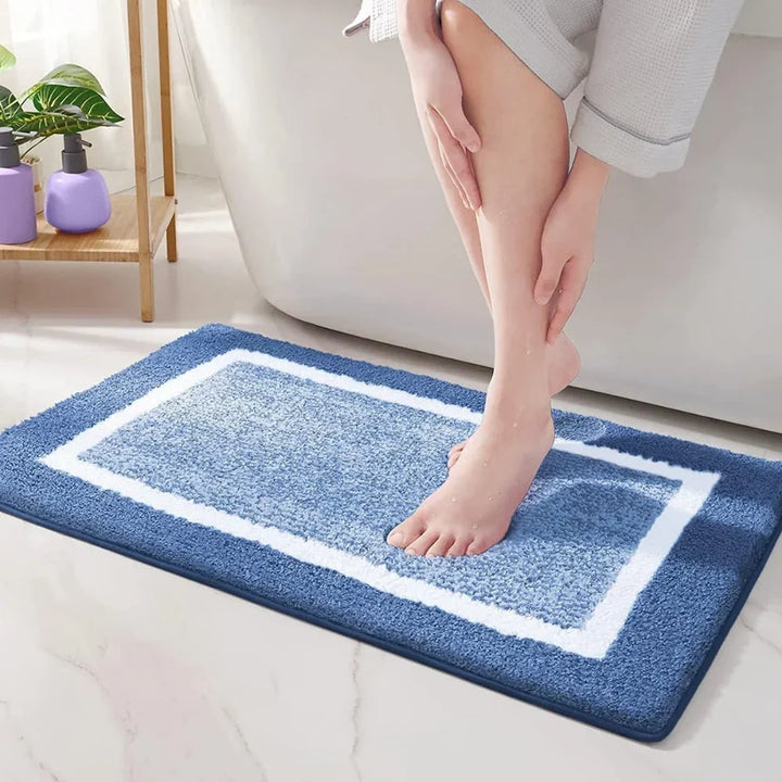 Badematte Aus Mikrofaser Mit Rutschhemmender Rückseite