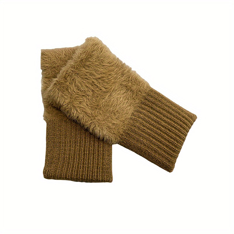 Fingerlose Winterhandschuhe Damen