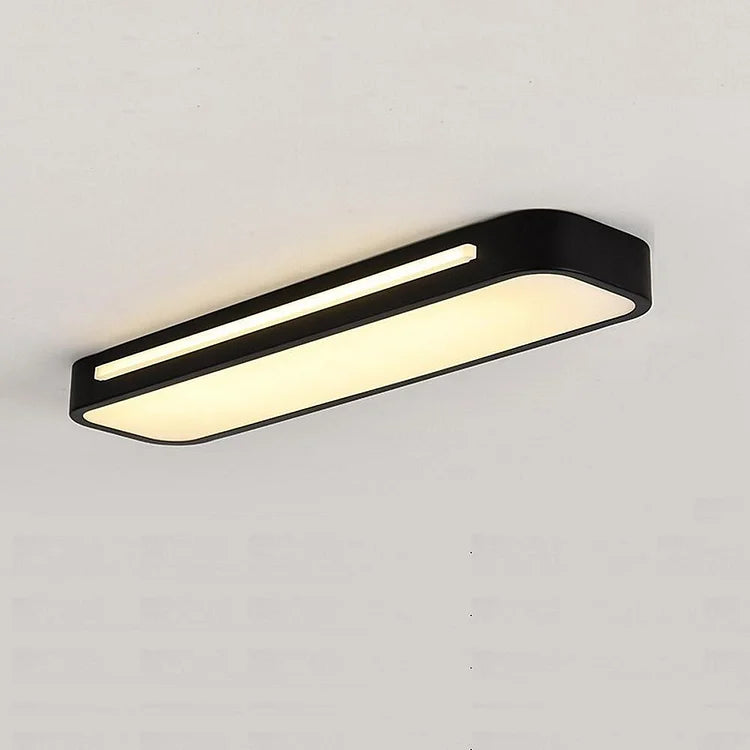 Nordische LED Deckenleuchte – länglich, dimmbar & modern