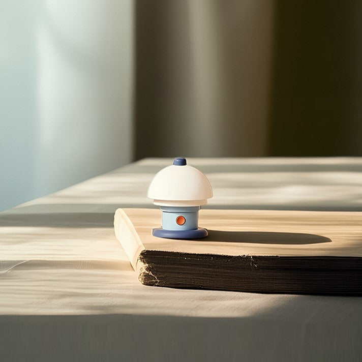 Bedside Table Lamp Cream Geometric Design