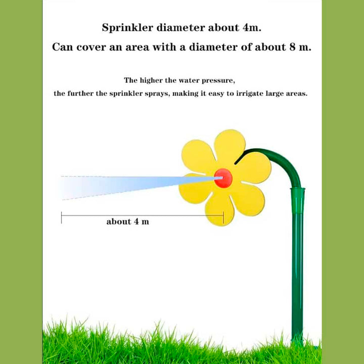 Blumenförmiger dekorativer Gartensprenger