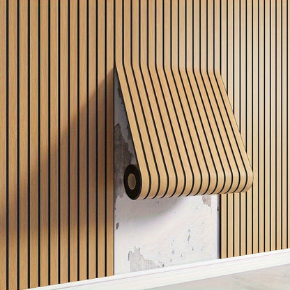 CleanWall Selbstklebende 3D PVC Wandpaneele in Holzoptik mit Struktur