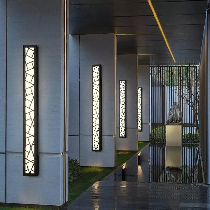 Außen-LED-Wandlampe Aluminium Acryl IP65