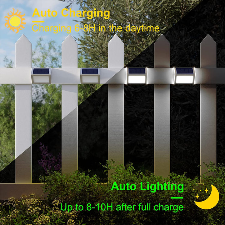 6er Set Solar-Wandleuchten für Garten, Terrasse und Eingangsbereich