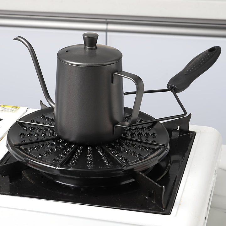 Schwarzes Gusseisen Wärmeverteilerpad für gleichmäßiges Kochen auf Gasherd