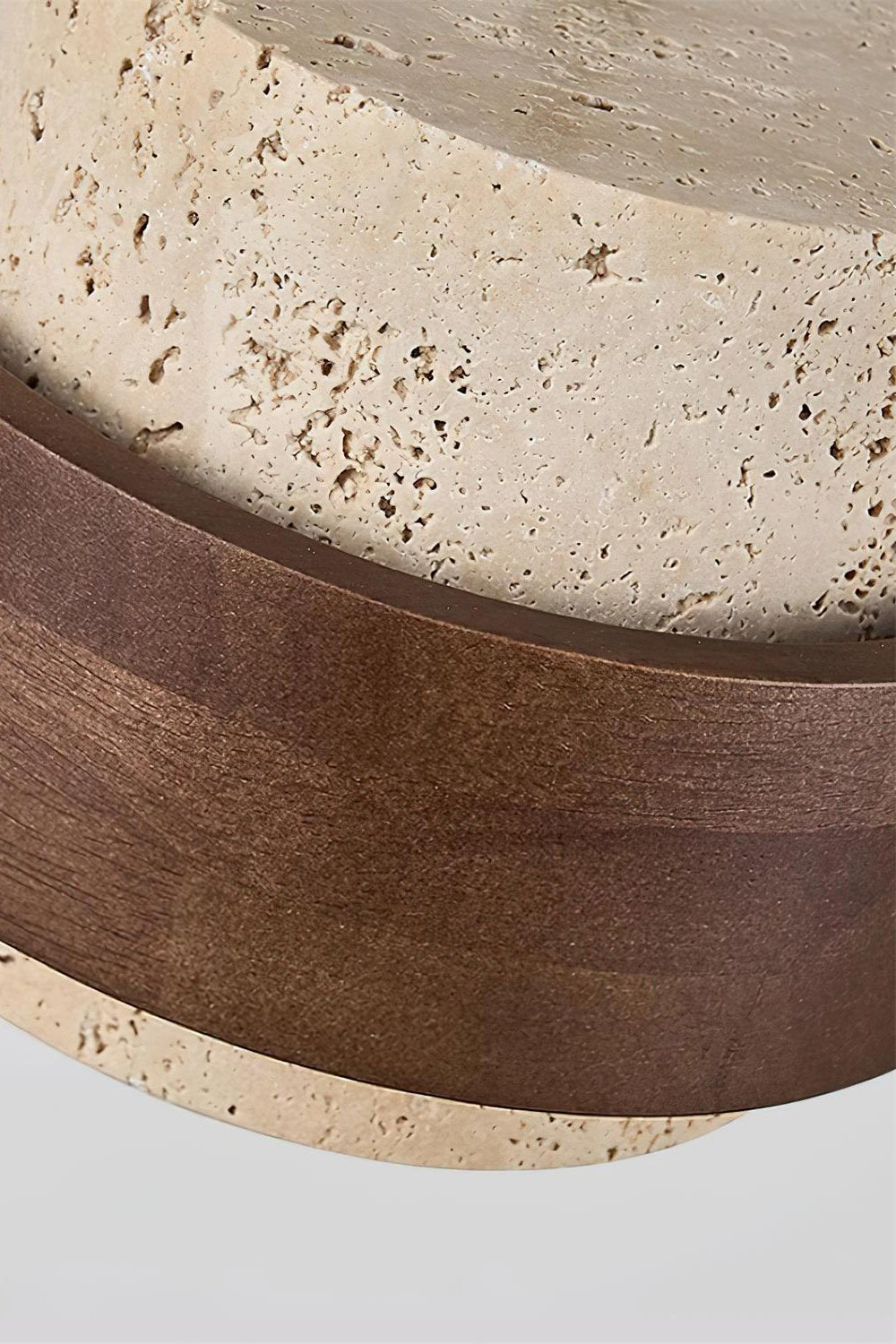 Zylindrische Travertin Pendelleuchte – Modernes Design mit natürlicher Steinstruktur
