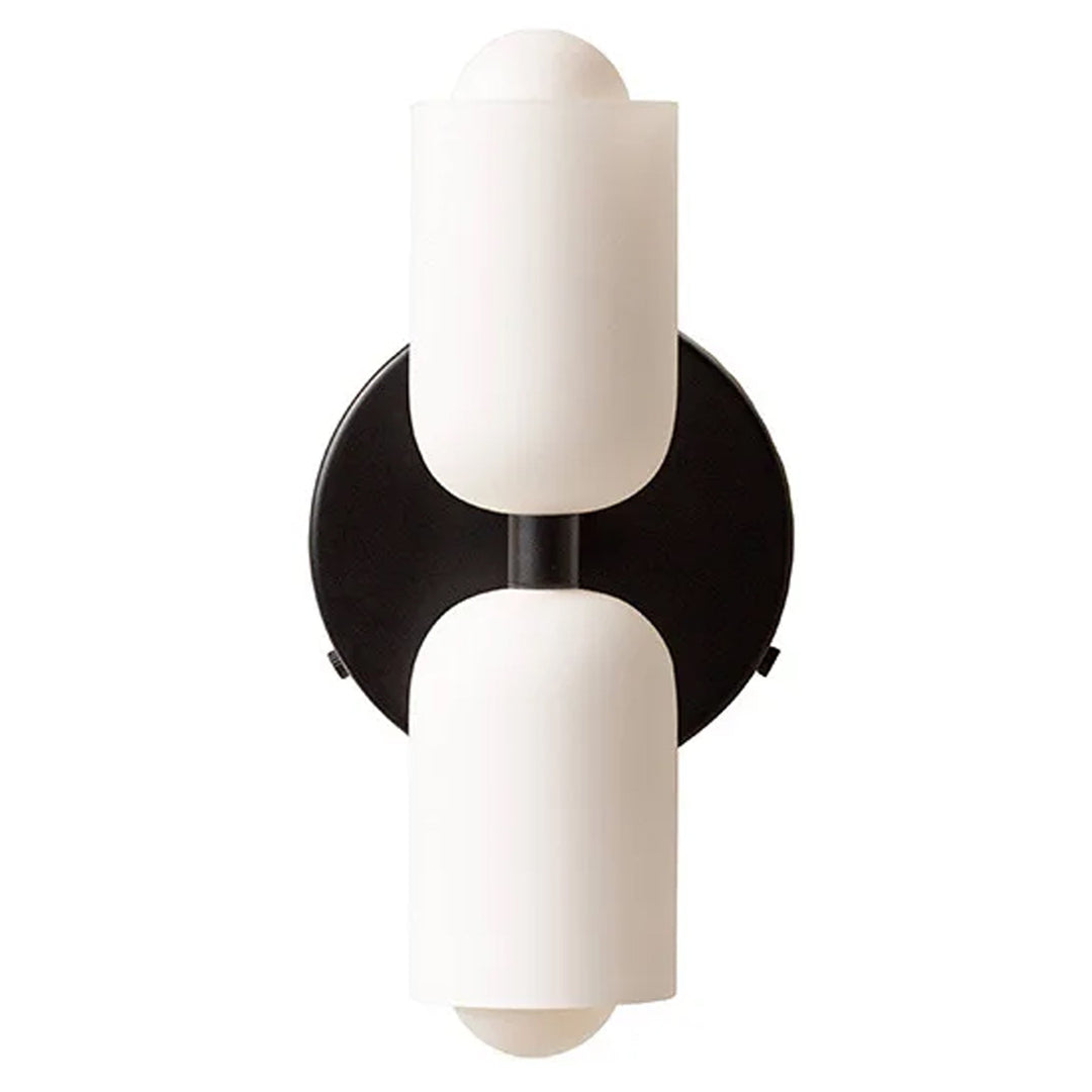 Moderne Wandleuchte Dot mit doppeltem Leuchtkopf