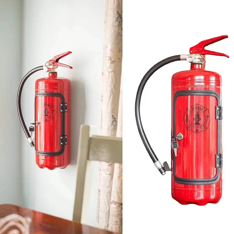 Versteckter Flaschenhalter im Feuerlöscher-Design – originelles Bar-Accessoire