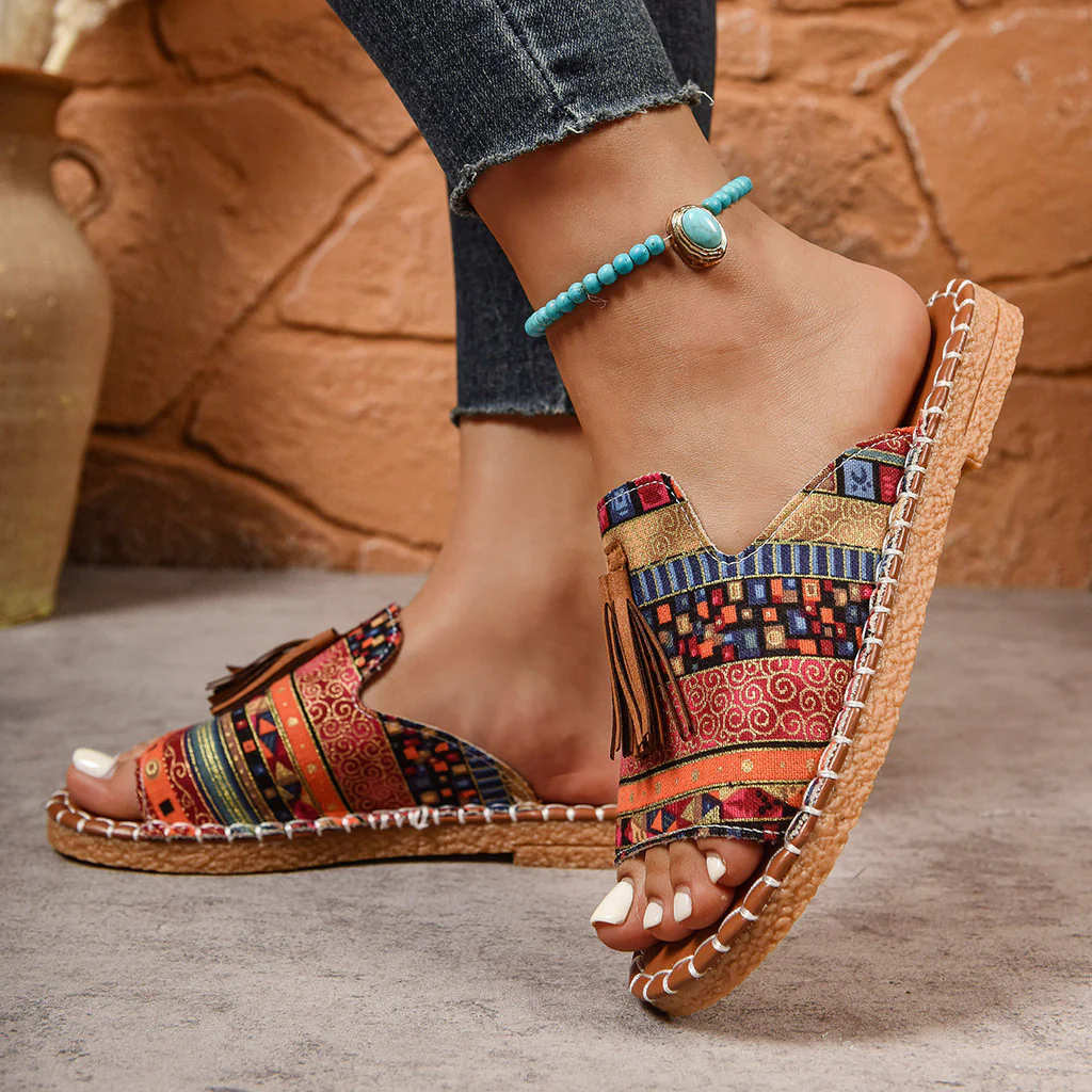 Bohemian Tassel Sandals for Women