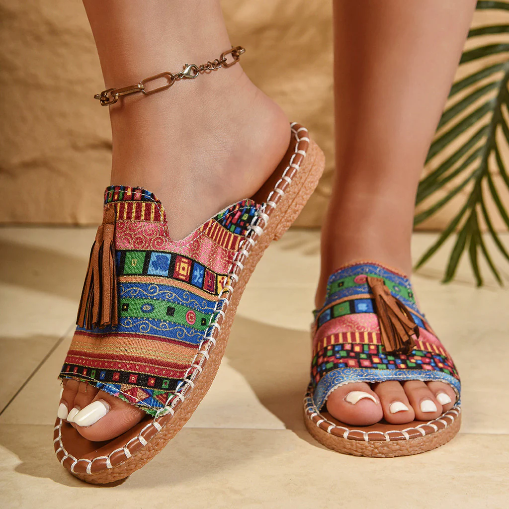 Bohemian Tassel Sandals for Women