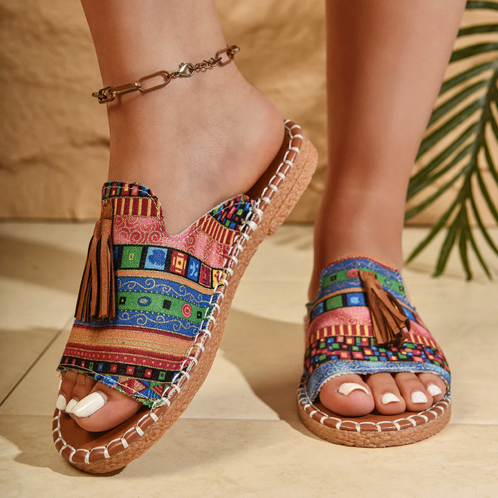 Bohemian Tassel Sandals for Women