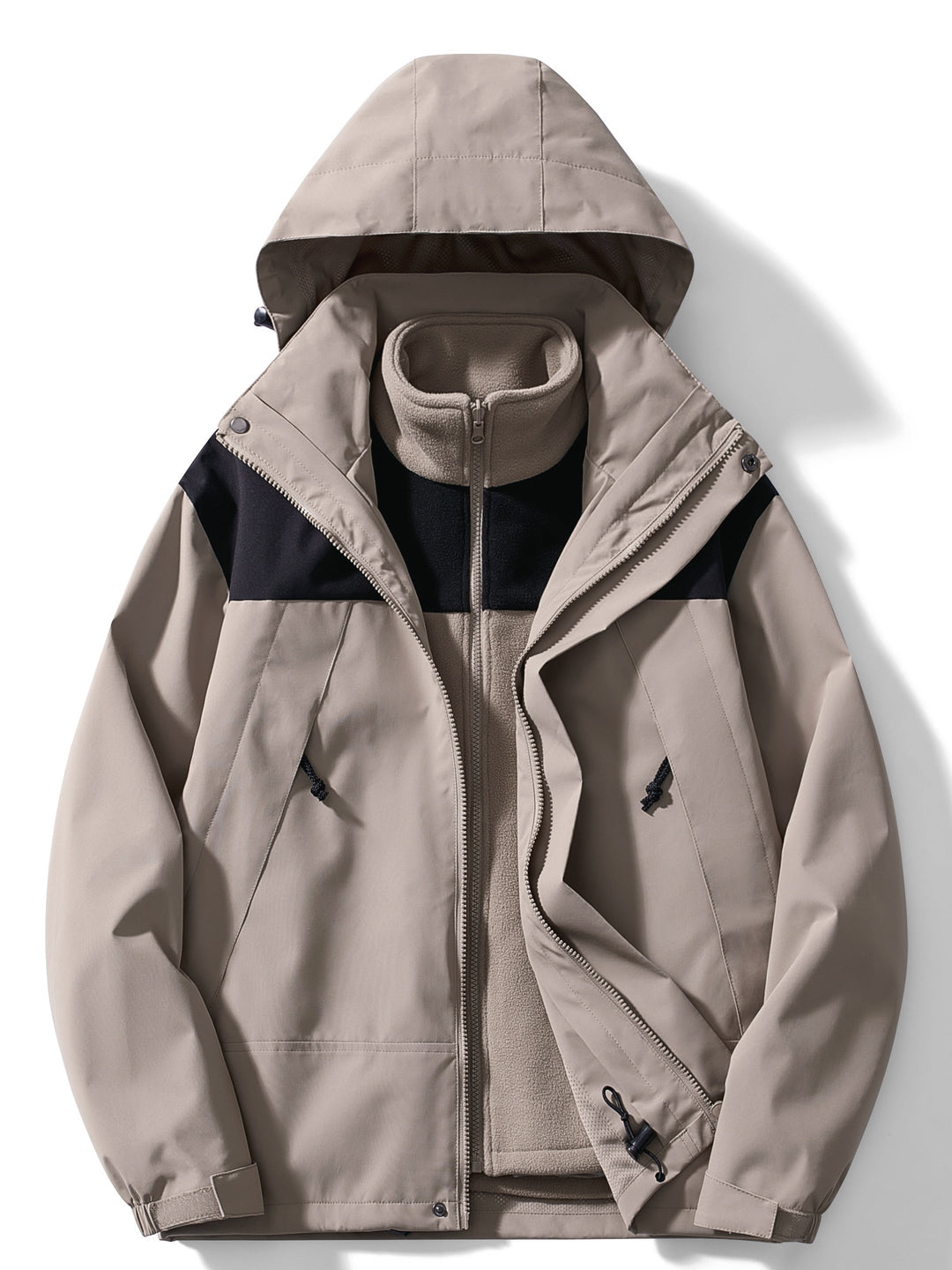Herren Outdoor Winterjacke Mit Modulare 3 In 1 Funktion