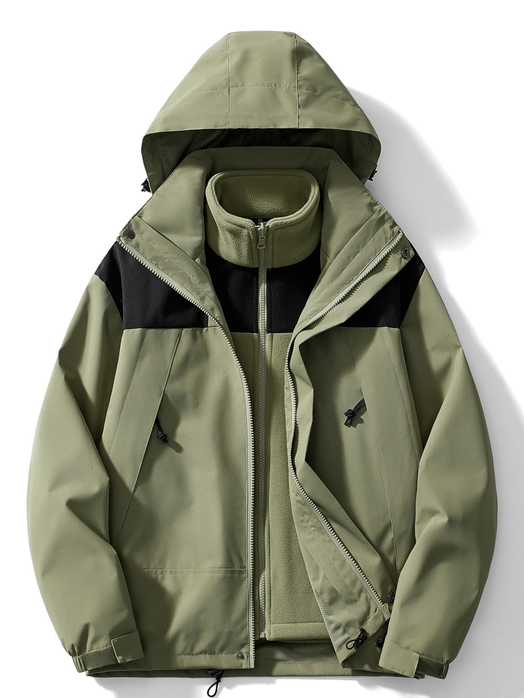 Herren Outdoor Winterjacke Mit Modulare 3 In 1 Funktion