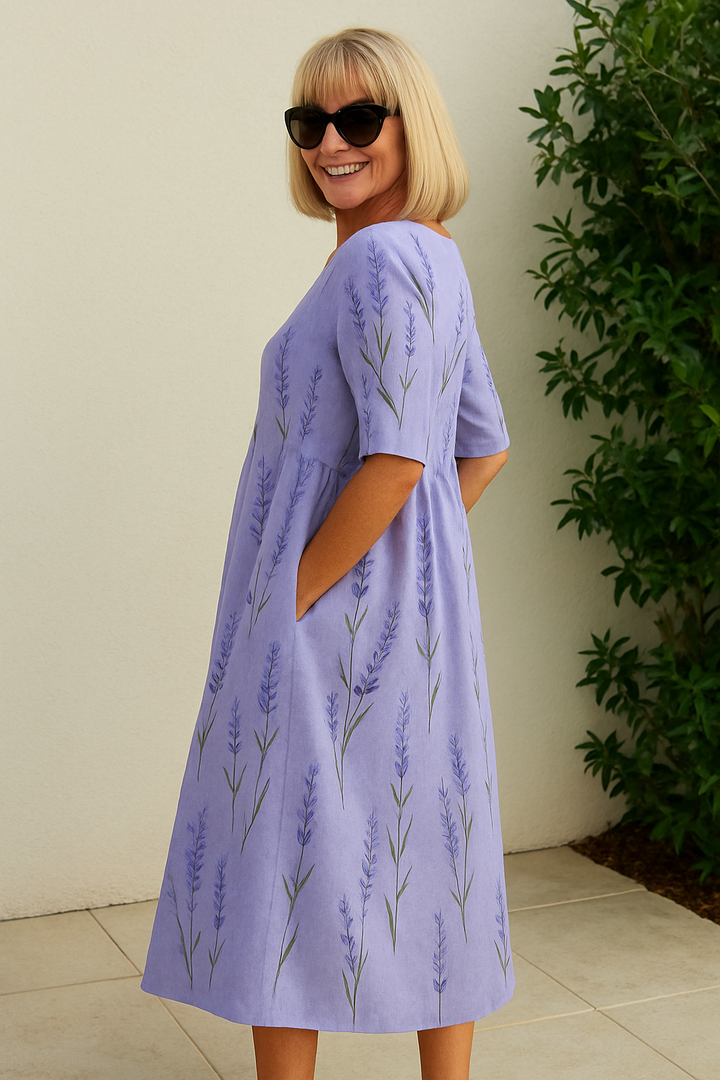 Relaxed Midi Dress for Women – Effortless Everyday Elegance