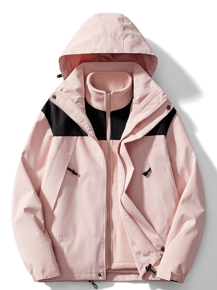 Herren Outdoor Winterjacke Mit Modulare 3 In 1 Funktion