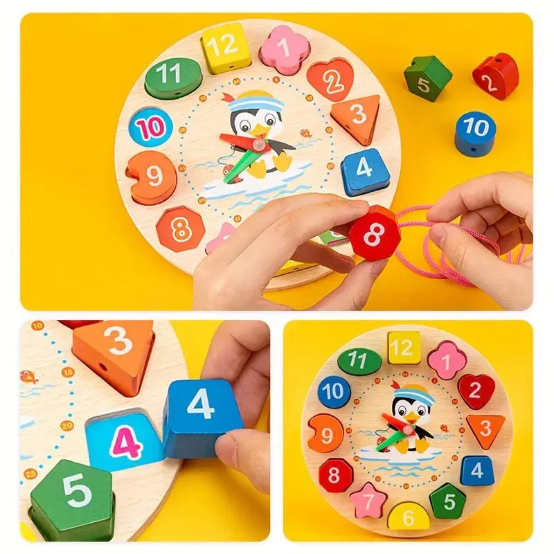 Montessori Holzspielzeug Set für Motorik und Sinnesentwicklung