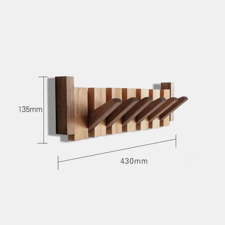 Wandhaken aus Holz - Stilvoller Kleiderhaken im Klavierdesign für Flur, Büro und Schlafzimmer