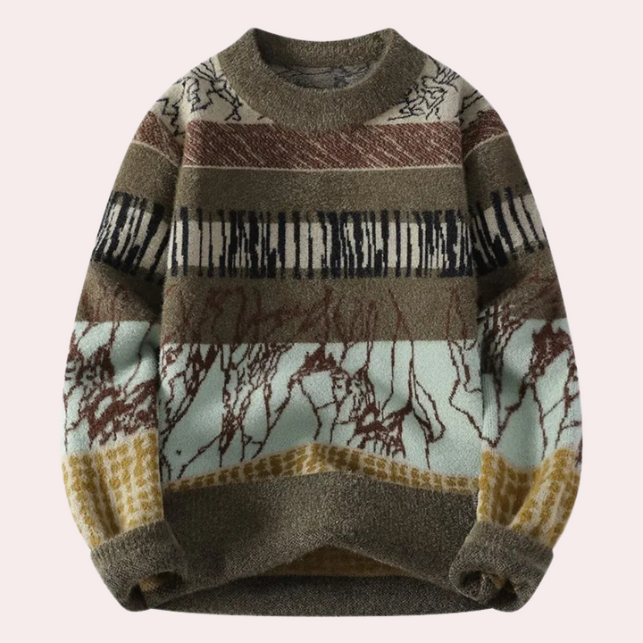 Herren Strickpullover Mit Modernem Design
