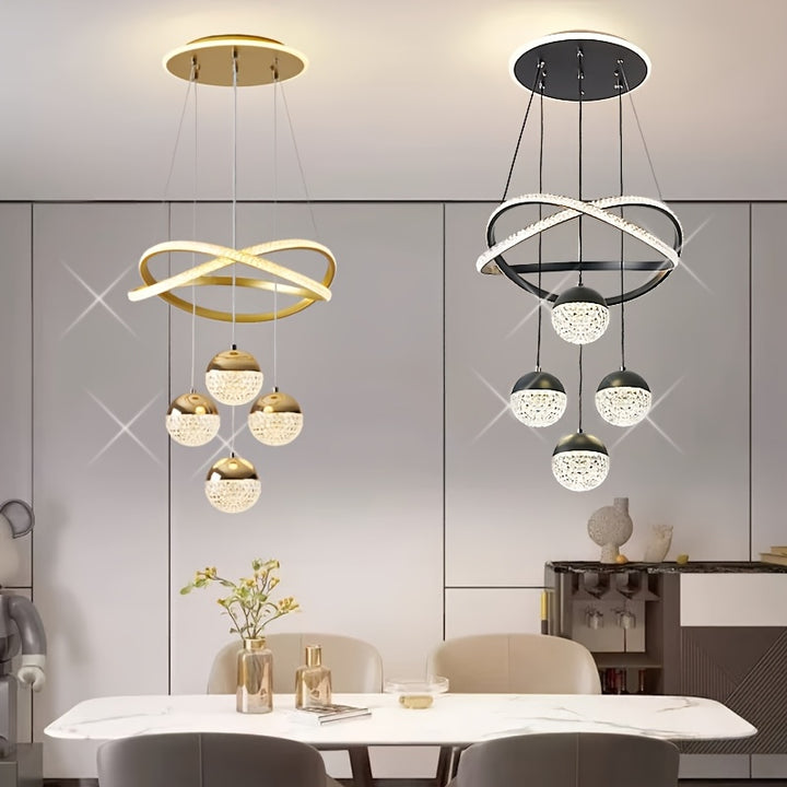 Kristall led kronleuchter modern für esszimmer