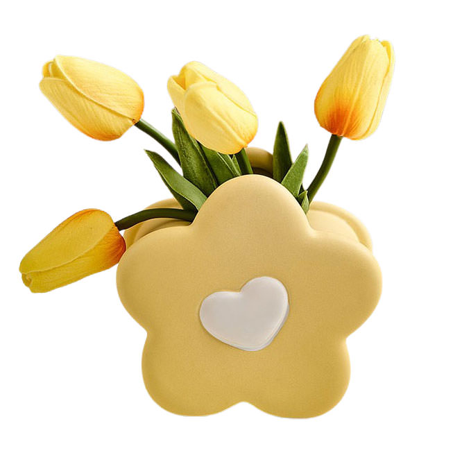 Keramische Blumenvase Pastell-Design