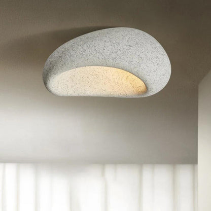 Minimalistische Deckenlampe – warmweiß & aus Kunstharz
