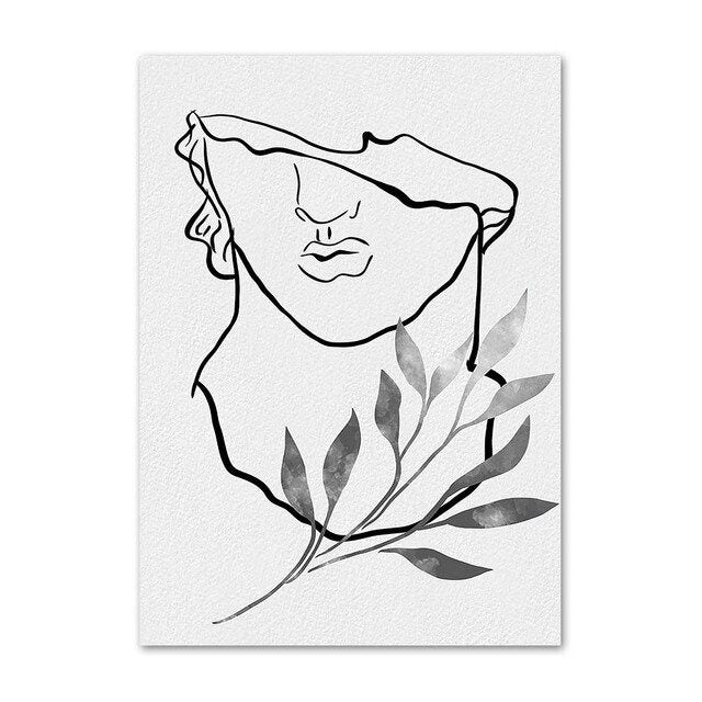 Leinwand-Wandkunst Boho Aquarelldruck-Set