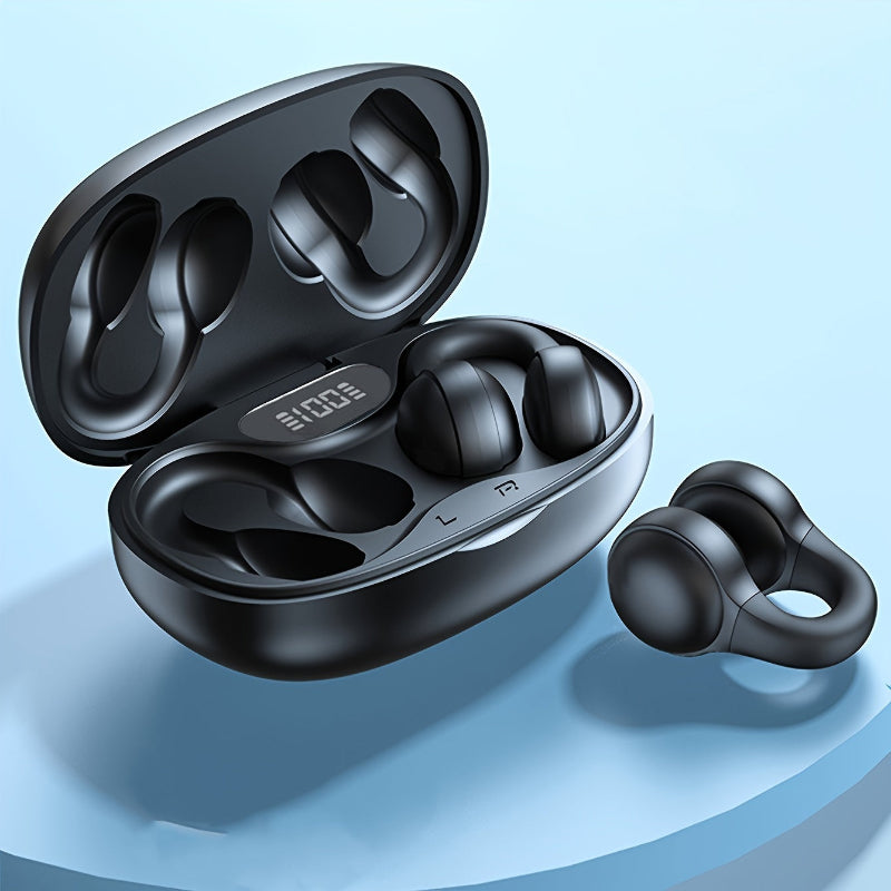 Kabellose Touch-Headset-Ohrringe mit Sportdesign und Ladecase