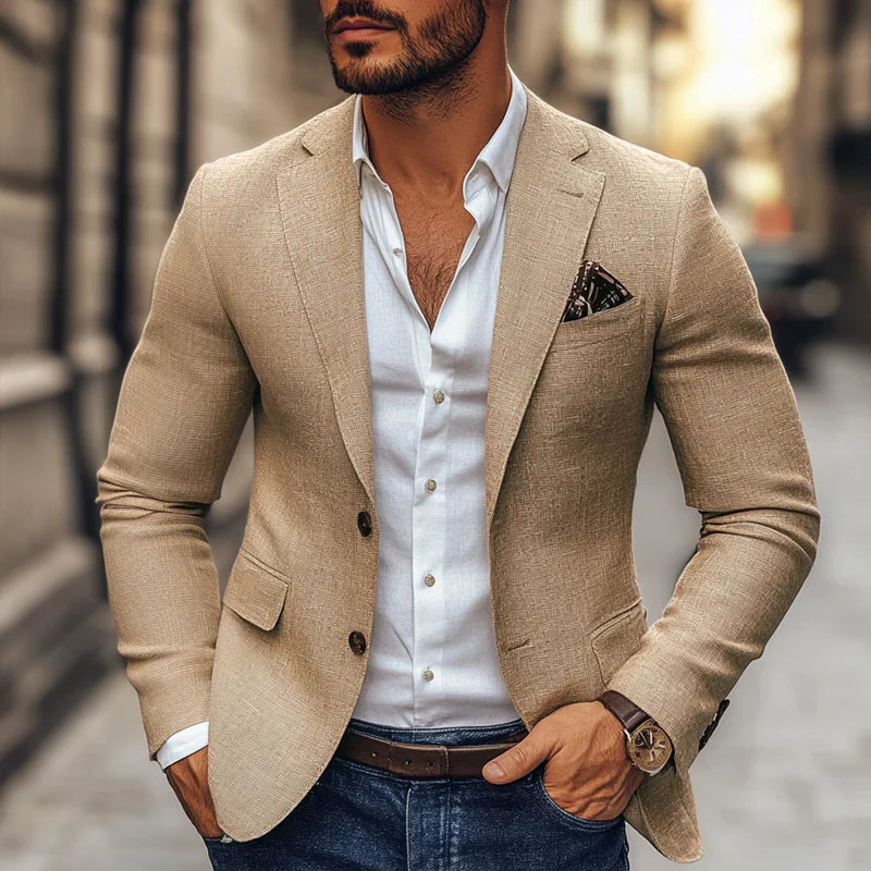 Herren Business Blazer Mit Modernem Schnitt