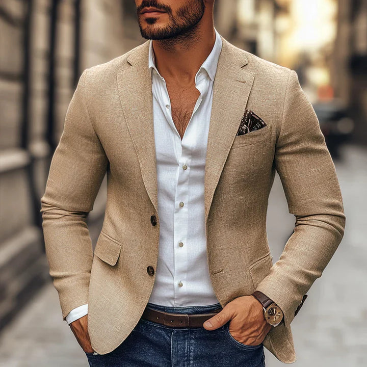 Herren Business Blazer Mit Modernem Schnitt