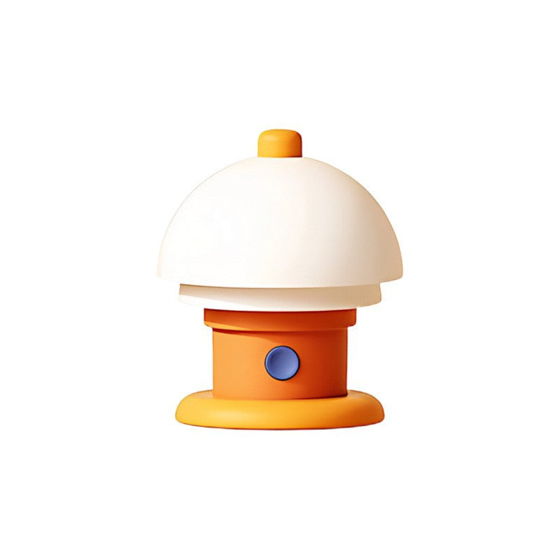 Bedside Table Lamp Cream Geometric Design