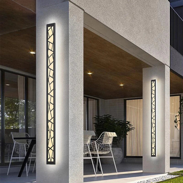 Außen-LED-Wandlampe Aluminium Acryl IP65