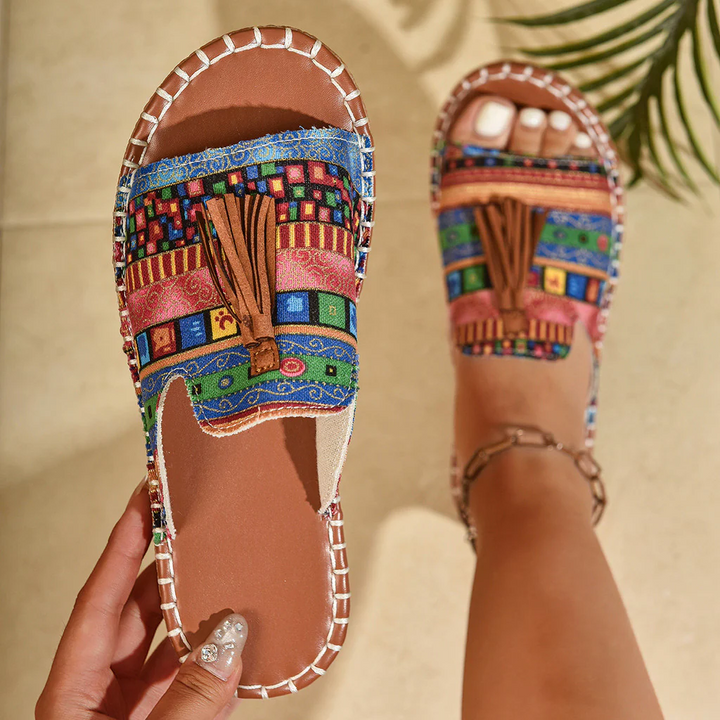 Bohemian Tassel Sandals for Women