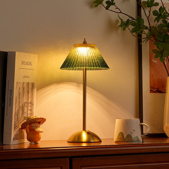 Glass Table Lamp Modern Decorative Bedside Light