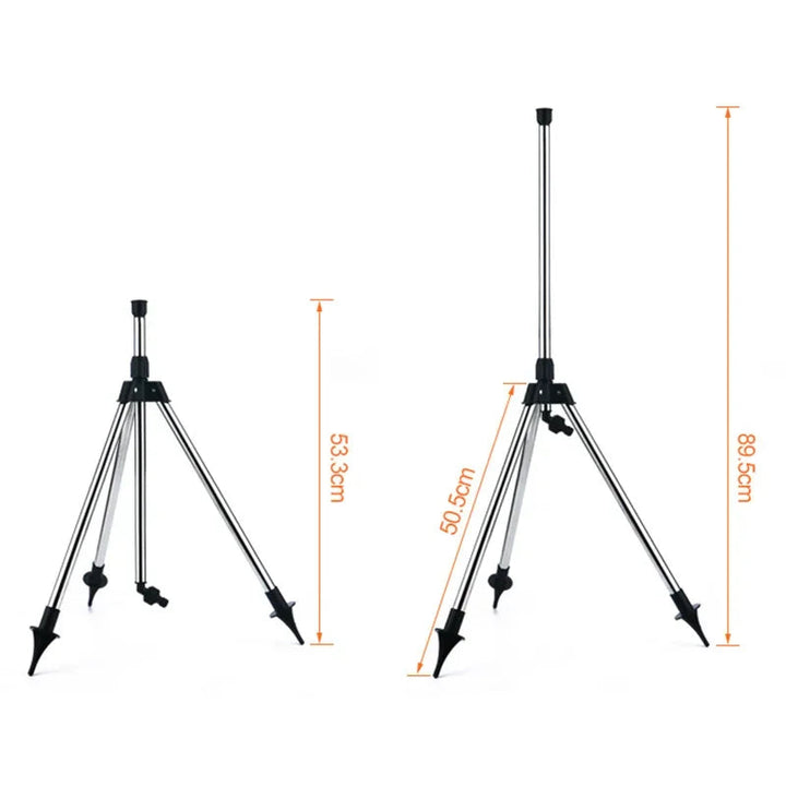 Gartensprinkler 360 Grad drehbar mit Teleskop-Stativ