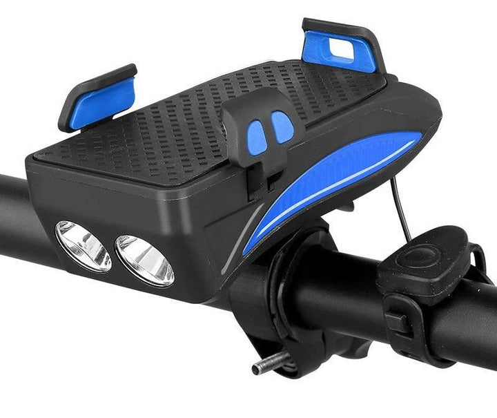 Multifunktionale Handyhalterung mit Powerbank & Licht für Fahrräder