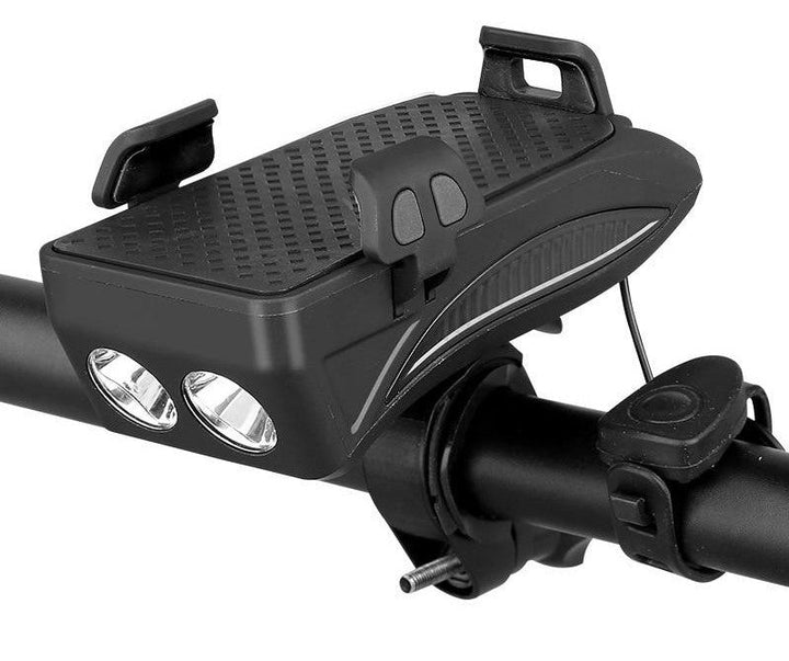 Multifunktionale Handyhalterung mit Powerbank & Licht für Fahrräder