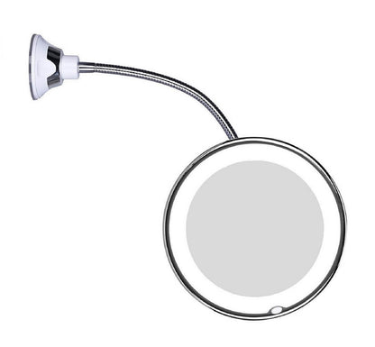 Verstellbarer LED-Kosmetikspiegel mit Schwanenhals