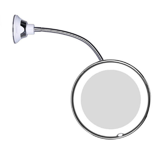 Verstellbarer LED-Kosmetikspiegel mit Schwanenhals