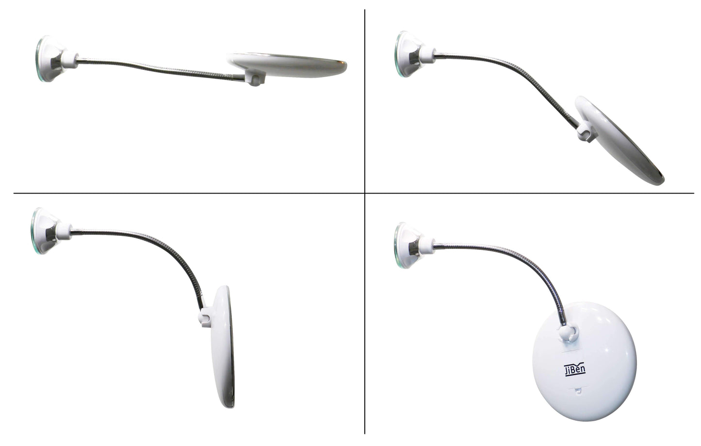 Verstellbarer LED-Kosmetikspiegel mit Schwanenhals