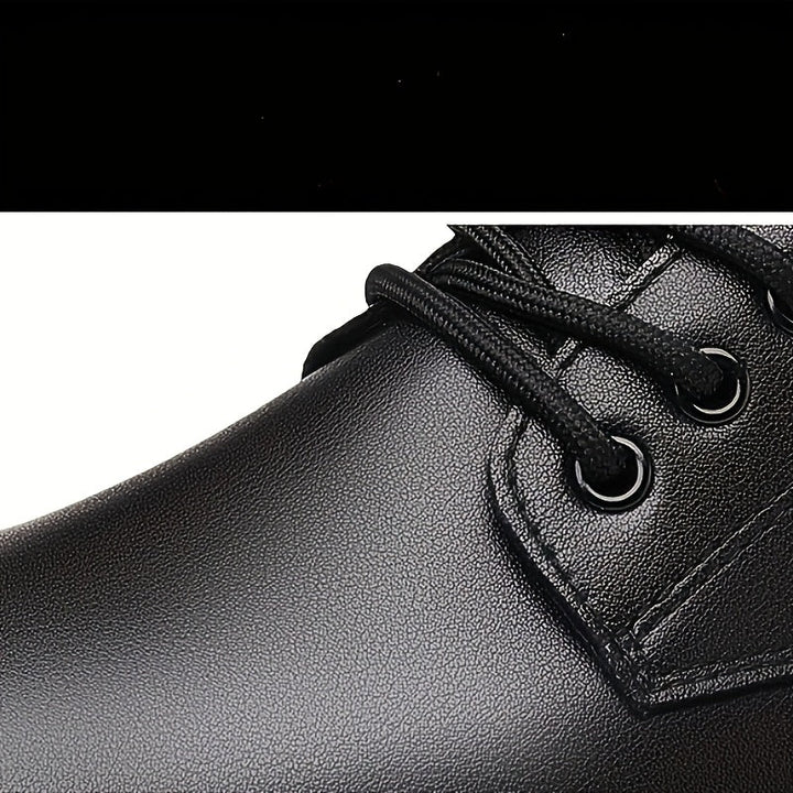 Herren Schnürschuhe Mit Glattem Finish