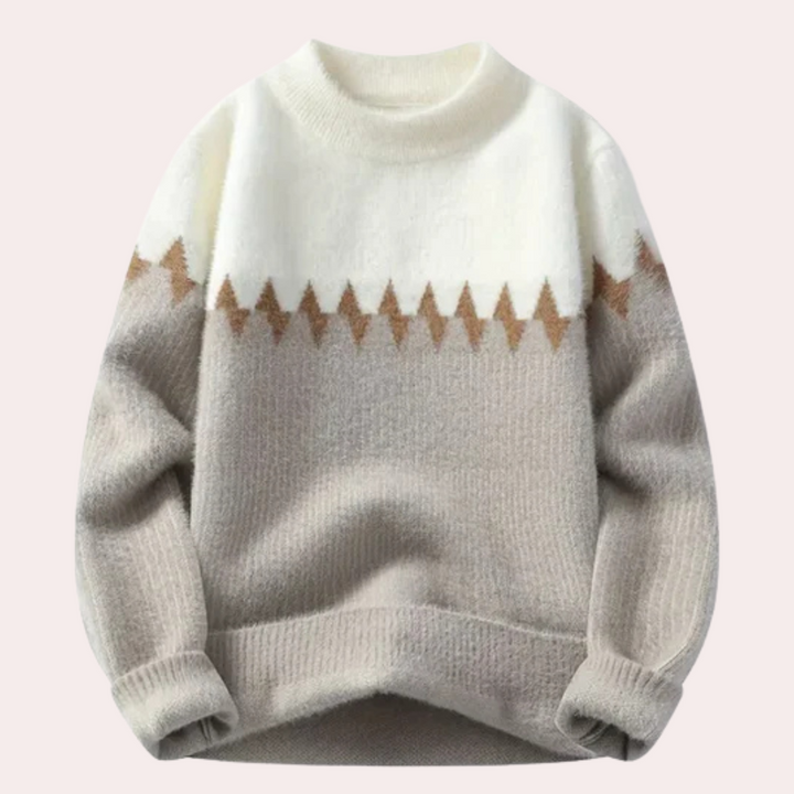 Herren Strickpullover Mit Schlichtem Design
