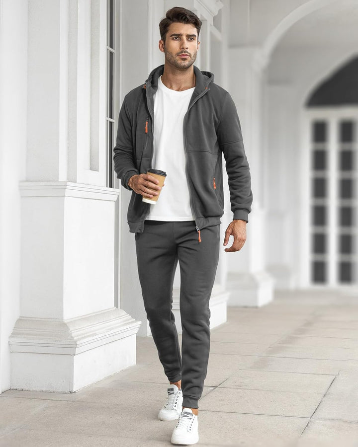 Herren Trainingsanzug Mit Kapuzenjacke Und Jogginghose