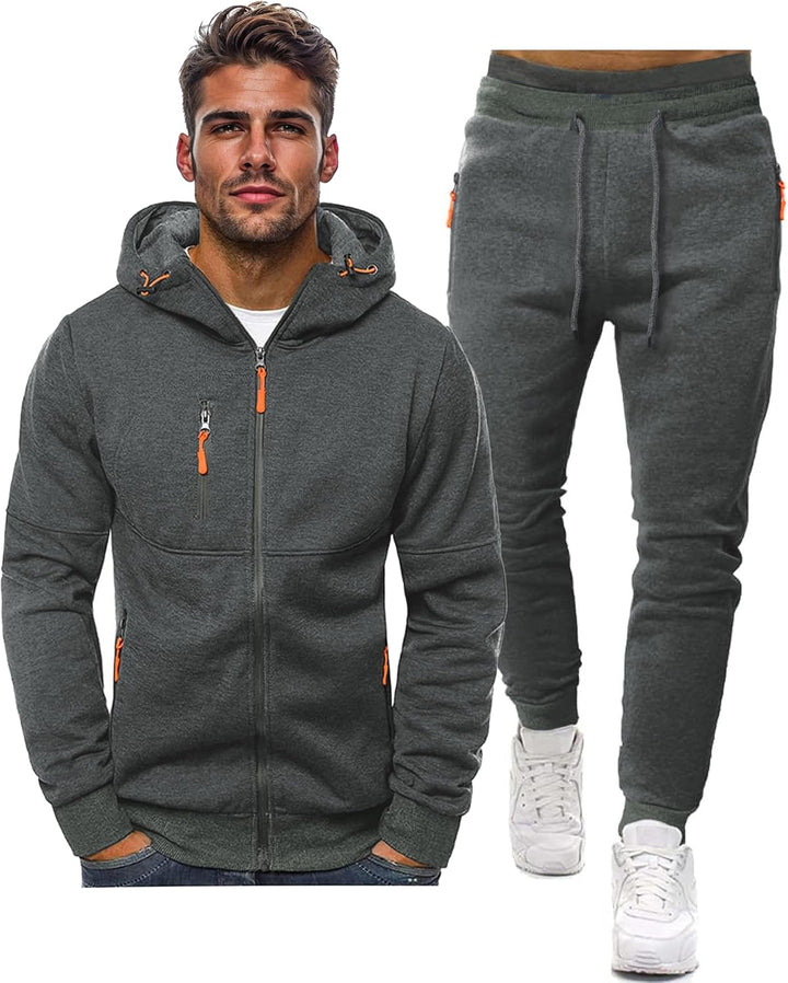 Herren Trainingsanzug Mit Kapuzenjacke Und Jogginghose