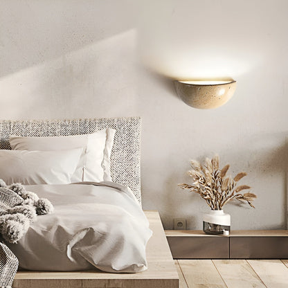 Wandleuchte – Halbkreisförmige LED Wandlampe im Zen Stil