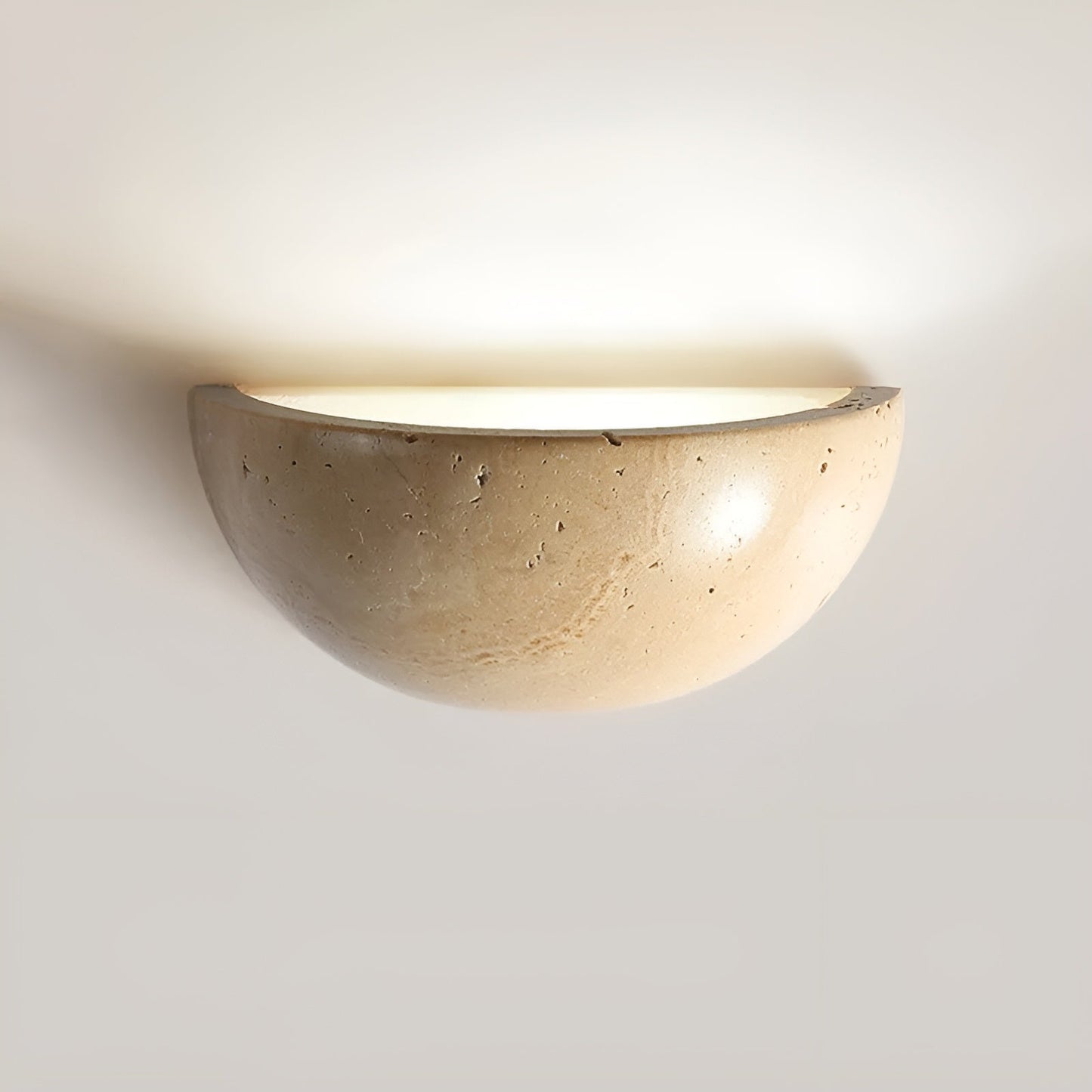 Wandleuchte – Halbkreisförmige LED Wandlampe im Zen Stil