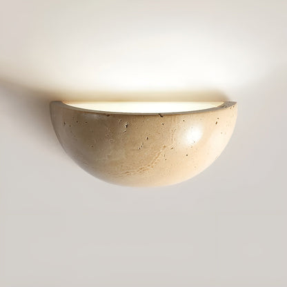 Wandleuchte – Halbkreisförmige LED Wandlampe im Zen Stil