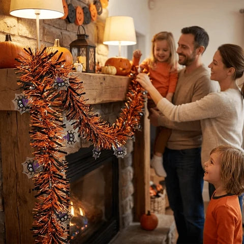 Halloween Girlande Mit Glitzerndem Lametta